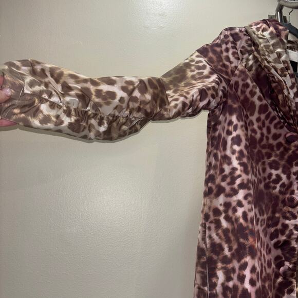 Adrienne Landau Cheetah Print Rain Jacket – Size Small - Picture 11 of 15